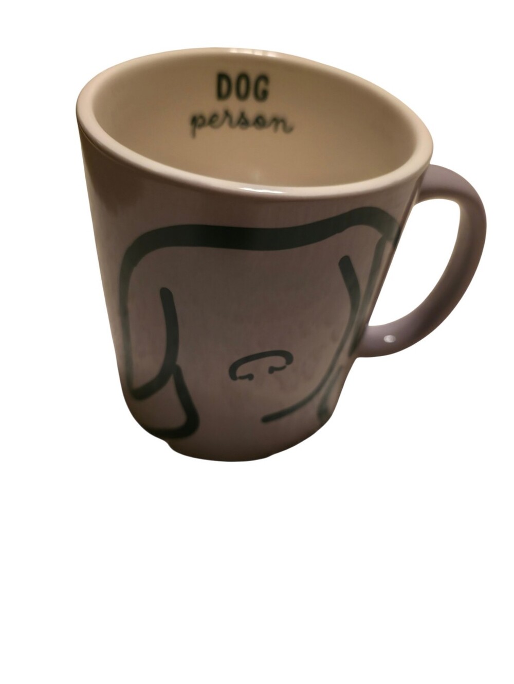 Room Essentials Lavender Dog Person Ceramic Mug